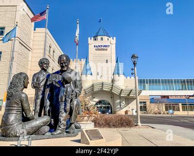 Sanford Health main Campus, Sioux Falls, Dakota du Sud, États-Unis: 3-2021: Children's Hospital Castle of Care Banque D'Images