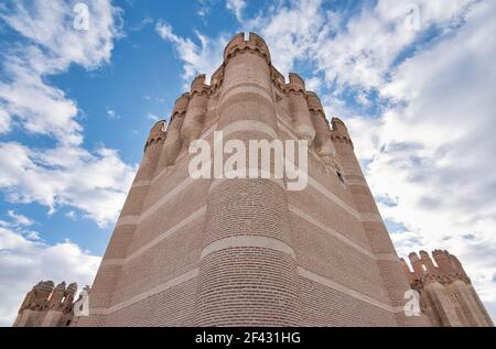 Château de Coca (Castillo de Coca) Situé dans la province de Ségovie Banque D'Images