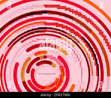 Lignes circulaires, cercles, arrière-plan abstrait géométrique. Cercles de lignes circulaires, arrière-plan abstrait géométrique. Illustration vectorielle Illustration de Vecteur