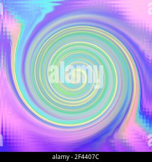 Une image d'arrière-plan en forme de spirale psychédélique abstraite. Banque D'Images