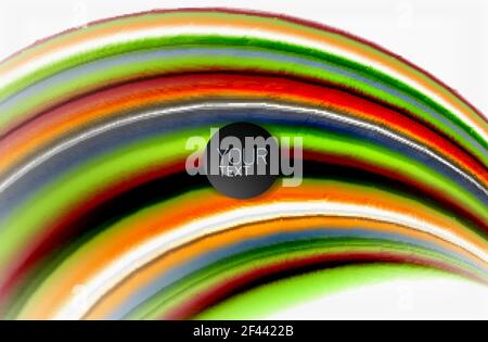 Ondes de couleur arc-en-ciel, vecteur flou arrière-plan abstrait. Ondes de couleur arc-en-ciel, vecteur flou arrière-plan abstrait. Illustration artistique vectorielle pour la présentation, le papier peint de l'application, la bannière ou l'affiche Illustration de Vecteur