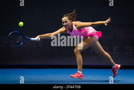 Kamilla Rakhimova de Russie lors de la deuxième partie du Trophée des dames de Saint-Pétersbourg 2021, tournoi de tennis WTA 500 le 18 mars 2021 à l'arène Sibur à Saint-Pétersbourg, Russie - photo Rob Prange / Espagne DPPI / DPPI / LiveMedia Banque D'Images