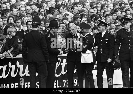 Leeds/Manchester United 1970 oct Banque D'Images