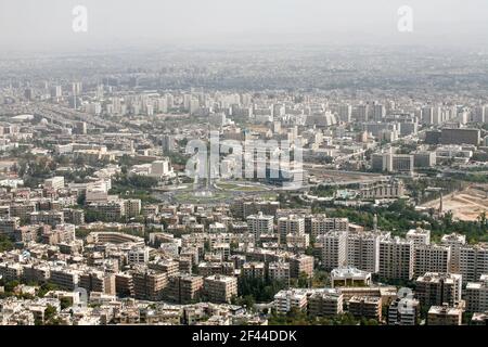 Damas,Syrie - août 04,2010 : la Syrie avant la guerre. Vue générale de la ville de damas Banque D'Images