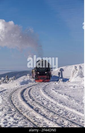 Géographie / voyage, Allemagne, Saxe-Anhalt, Parc National du Harz, Brocken (pic), Harz Mountains Narrow , droits-supplémentaires-dégagement-Info-non-disponible Banque D'Images