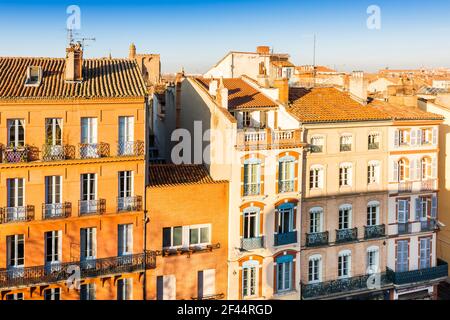 Au-dessus des toits de Toulouse, en haute-Garonne, en Occitanie, France Banque D'Images