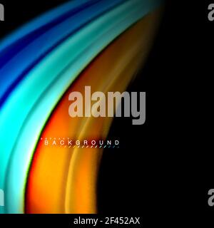 Mélange fluide couleurs vecteur vague résumé conception d'arrière-plan. Vagues de mesh colorées. Mélange fluide couleurs vecteur vague résumé conception d'arrière-plan. Vagues de mesh colorées. Illustration vectorielle Illustration de Vecteur