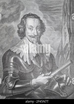 Gottfried Heinrich Graf zu Pappenheim (1594 – 1632) était un maréchal du Saint-Empire romain pendant la guerre de trente ans. Banque D'Images