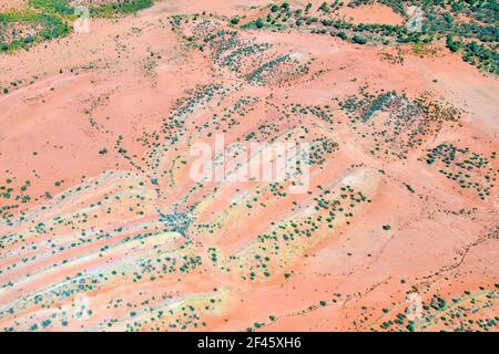 L'Australie, NT, arerial voir d'outback autour d'Alice Springs Banque D'Images