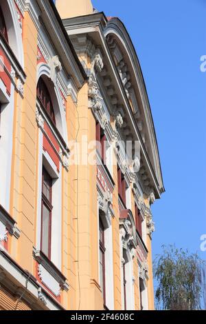 Culture de la Roumanie. Théâtre national Lucien Blaga - bâtiment monumental de Cluj-Napoca, Roumanie. Banque D'Images