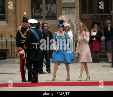 Mariage royal. William et Kate. Wills et Kate. Duc et duchesse de Cambridge. Famille royale britannique. Banque D'Images