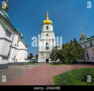 Clocher du complexe de la cathédrale Sainte-Sophie - Kiev, Ukraine Banque D'Images