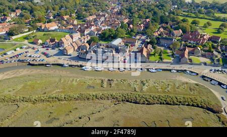 Blakeney Norfolk UK High Aerial POV Banque D'Images