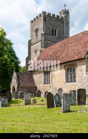 Église St Botolph à ChEvening, Kent Banque D'Images