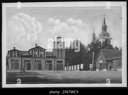 Cerro. Splash House et église russe Banque D'Images