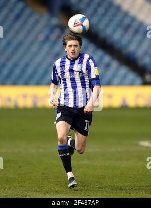 Adam Reach de Sheffield Wednesday lors du match de championnat Sky Bet à Hillsborough, Sheffield. Date de la photo: Mercredi 17 mars 2021. Banque D'Images