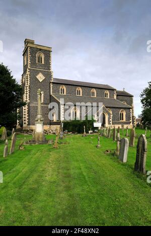 Eglise St Matthews, village de Sutton Bridge, quartier de South Holland, Lincolnshire, Angleterre Banque D'Images