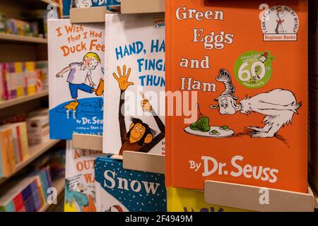 Barnes & Noble Booksellers Book Display dans la section enfants, NYC, Etats-Unis Banque D'Images