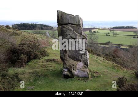 Alport Stone dans la campagne du Derbyshire près de Wirksworth Banque D'Images