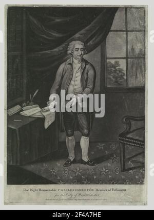 Portrait de Charles James Fox Banque D'Images