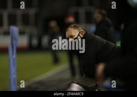 Newcastle, Royaume-Uni. 14 mars 2021. NEWCASTLE UPON TYNE, ANGLETERRE. 19 MARS Dean Richards (Falcons DOR) photographié avant le match de première division de Gallagher entre Newcastle Falcons et Wasps à Kingston Park, Newcastle, le vendredi 19 mars 2021. (Credit: Chris Lishman | MI News) Credit: MI News & Sport /Alay Live News Banque D'Images