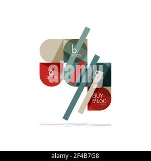 Minimum Flat Clean Abstract option STEP élément de conception graphique, formes géométriques - carrés ronds, cercles et disposition de lignes avec un exemple de texte. Minimum plat nettoyage résumé option STEP élément de conception graphique, formes géométriques - carrés ronds, cercles et disposition des lignes avec un exemple de texte, pour une présentation commerciale ou Web, des boutons d'application ou d'interface Illustration de Vecteur