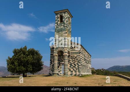 San Michele de Murato. Belle église en Corse, Haut Corse, France Banque D'Images