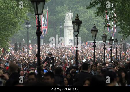 Mariage royal. William et Kate. Wills et Kate. Duc et duchesse de Cambridge. Famille royale britannique. Banque D'Images