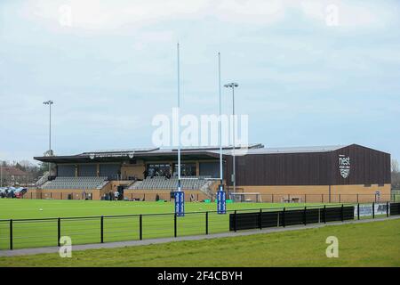 Bristol, Royaume-Uni. 20 mars 2021. Shaftesbury Park lors du match Allianz Premier 2015 entre Bristol Bears Women et Harlequins Women au stade Silverlake à Eastleigh, Angleterre crédit : SPP Sport Press photo. /Alamy Live News Banque D'Images