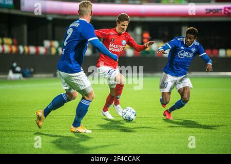 Silkeborg, Danemark. 19 mars 2021. Rasmus Carstensen (2) de Silkeborg S'IL est vu pendant le match de NordicBet Liga entre Silkeborg IF et Fremad Amager au parc JYSK à Silkeborg. (Crédit photo : Gonzales photo/Alamy Live News Banque D'Images