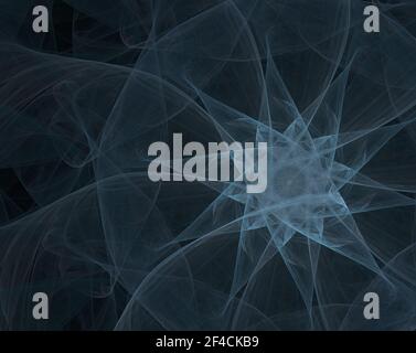 Série de particules élémentaires. Interaction des formes fractales abstraites sur le sujet de la physique nucléaire. La collision des particules élémentaires. Banque D'Images