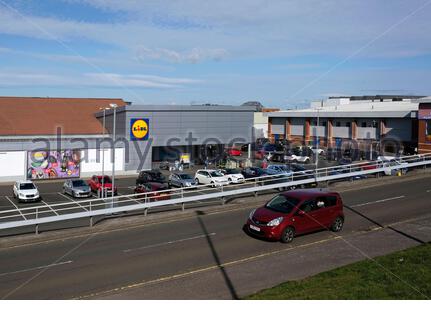 Supermarché Lidl, Granton Edinburgh, Écosse Banque D'Images