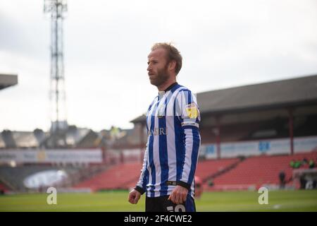 BARNSLEY, ANGLETERRE. 20 MARS : mercredi Barry Bannan de Sheffield lors du match de championnat SkyBet entre Barnsley et Sheffield mercredi à Oakwell, Barnsley, le samedi 20 mars 2021. (Credit: Pat Scaasi | MI News) Credit: MI News & Sport /Alay Live News Banque D'Images