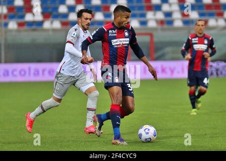 Stade Ezio Scida, Crotone, Italie, 20 mars 2021, Junior Messias (Crotone FC) pendant la série UN match de football entre Crotone FC - Bologna FC, Stadio Ezio Scida le 20 mars 2021 à Crotone Italie pendant le FC Crotone vs Bologna FC, Football italien série A Match - photo Emmanuele Mastrodonato / LM Banque D'Images