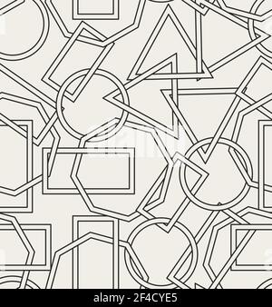 Motif géométrique abstrait sans couture avec triangles et cercles. Arrière-plans vectoriels modernes Illustration de Vecteur