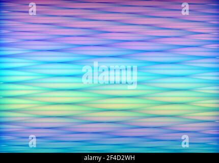 Arrière-plan hologramme élégant de style vaporwave 90 avec cellules géométriques abstraites et couleurs irisées Illustration de Vecteur