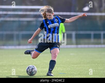 Sint Andries, Belgique. 20 mars 2021. Raquel Viaene (5) du Club Brugge photographié lors d'un match de football féminin entre le Club Brugge Dames YLA et Standard Femina de Liège le 17 ème jour de match de la saison 2020 - 2021 de la Super League belge Scooore Womens, samedi 20 mars 2021 à Brugge, Belgique . PHOTO SPORTPIX.BE | SPP | DAVID CATRY Credit: SPP Sport Press photo. /Alamy Live News Banque D'Images