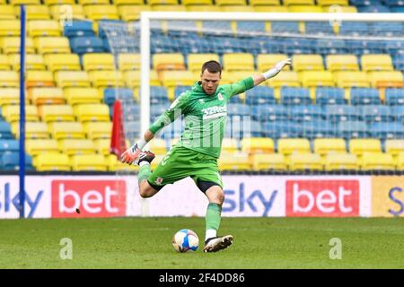 LONDRES, ROYAUME-UNI. 20 MARS : Marcus Bettinelli de Middlesbrough en action pendant le match de championnat Sky Bet entre Millwall et Middlesbrough à la Den, Londres, le samedi 20 mars 2021. (Credit: Ivan Yordanov | MI News) Credit: MI News & Sport /Alay Live News Banque D'Images