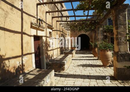 Monastère Arkadi en Crète Banque D'Images