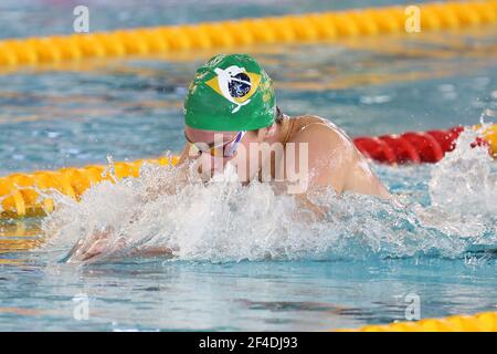 Leon Marchand des dauphins Toulouse OEC, série 400 m médley hommes pendant le FJN Golden Tour Camille Muffat 2021, natation sélections olympiques et européennes le 20 mars 2021 au cercle des ingénieurs de Marseille à Marseille, France - photo Laurent Lairys / DPPI / LiveMedia Banque D'Images