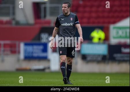 Bristol, Royaume-Uni. 20 mars 2021. Richard Wood #6 de Rotherham United à Bristol, Royaume-Uni le 3/20/2021. (Photo de Gareth Dalley/News Images/Sipa USA) Credit: SIPA USA/Alay Live News Banque D'Images