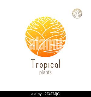 Logo de la jungle tropicale Illustration de Vecteur