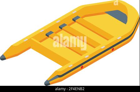 Icône du bateau de secours Care. Isométrique de Care icône vectorielle de bateau de secours pour la conception de sites Web isolée sur fond blanc Illustration de Vecteur