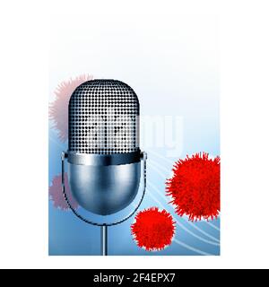 Conférence médicale Bright Annoncez affiche Vector Illustration Illustration de Vecteur