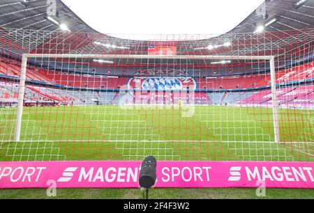 Munich, Allemagne. 20 mars 2021. Allianz Arena dans le match FC BAYERN MUENCHEN - VFB STUTTGART 4-0 1.Ligue allemande de football le 20 mars 2021 à Munich, Allemagne saison 2020/2021, match jour 26, 1.Bundesliga, FCB, München, 26.Spieltag crédit: Peter Schatz/Alay Live News Banque D'Images