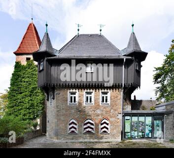 Vestiges de la ville médiévale fortification sur la Burghalde, tour de guet, garde, porte, Kempten, Allgaeu, Bavière, Allemagne Banque D'Images