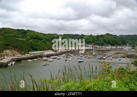 Lower Fishguard Harbour pays de Galles Banque D'Images