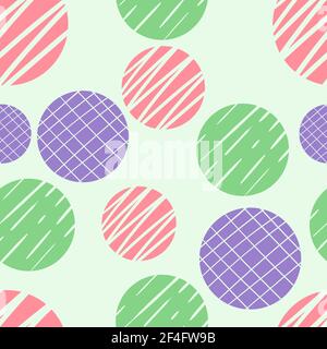 cercles de texture de tissu Illustration de Vecteur