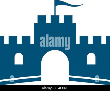 Logo Castle modèle vector icône illustration design Illustration de Vecteur