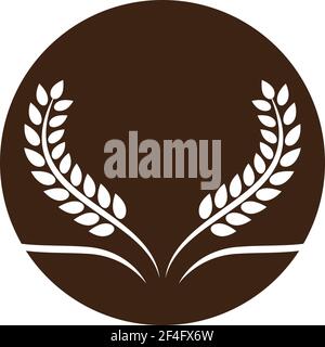 Illustration d'icône de vecteur de blé Illustration de Vecteur